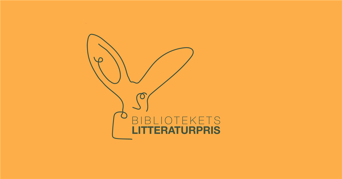 Logo bibliotekets litteraturpris - Klikk for stort bilde
