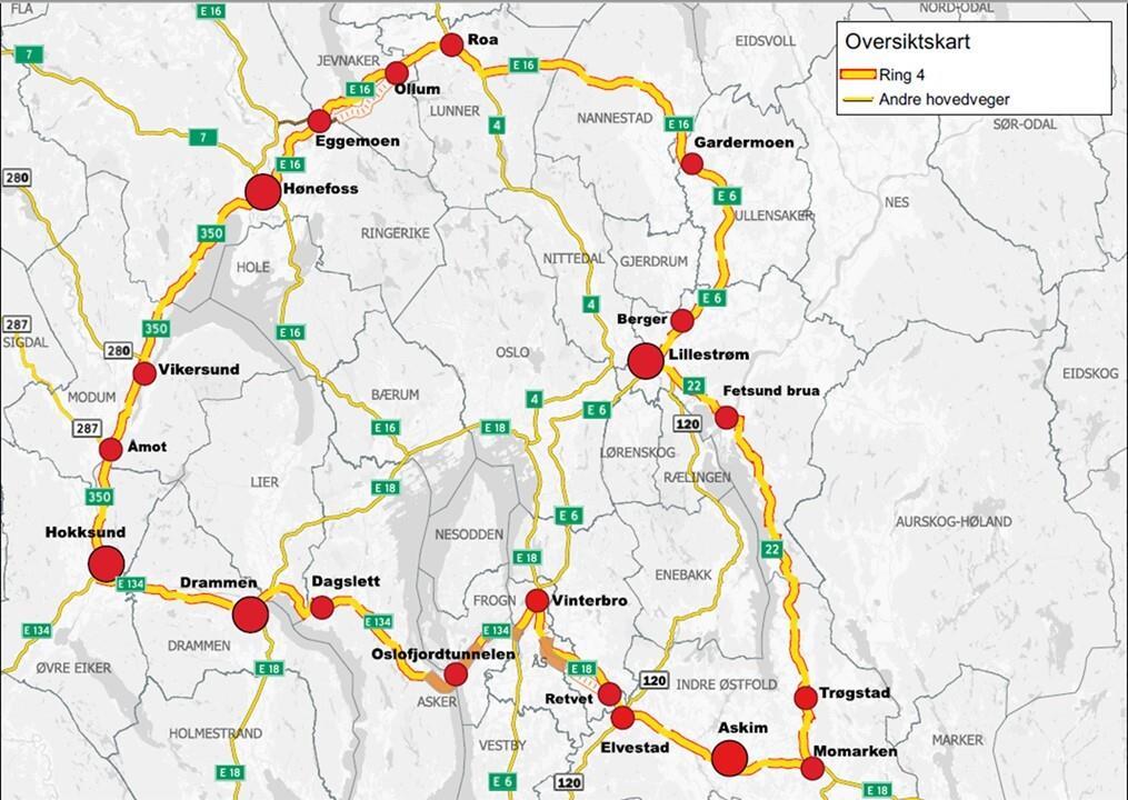 Kart over veitrasé - Klikk for stort bilde