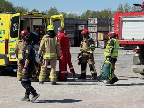 Øvelse ved batterilageret - Klikk for stort bilde