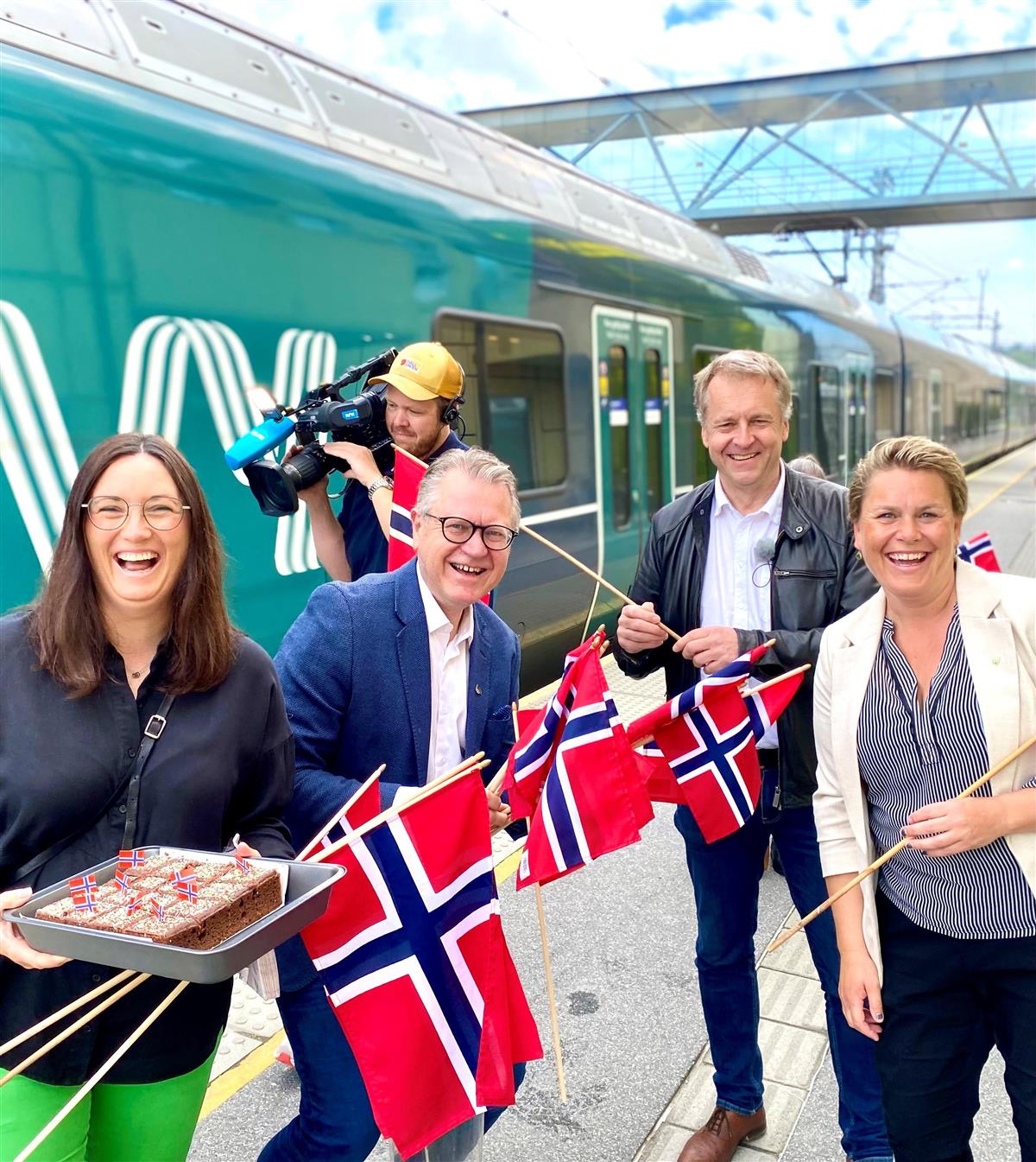 Feiring på Mysen tasjon - Klikk for stort bilde