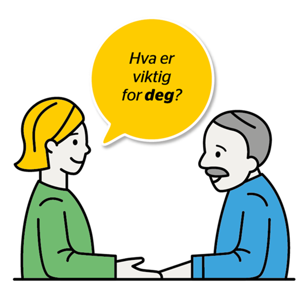 illustrasjon kvinne og mann - Klikk for stort bilde