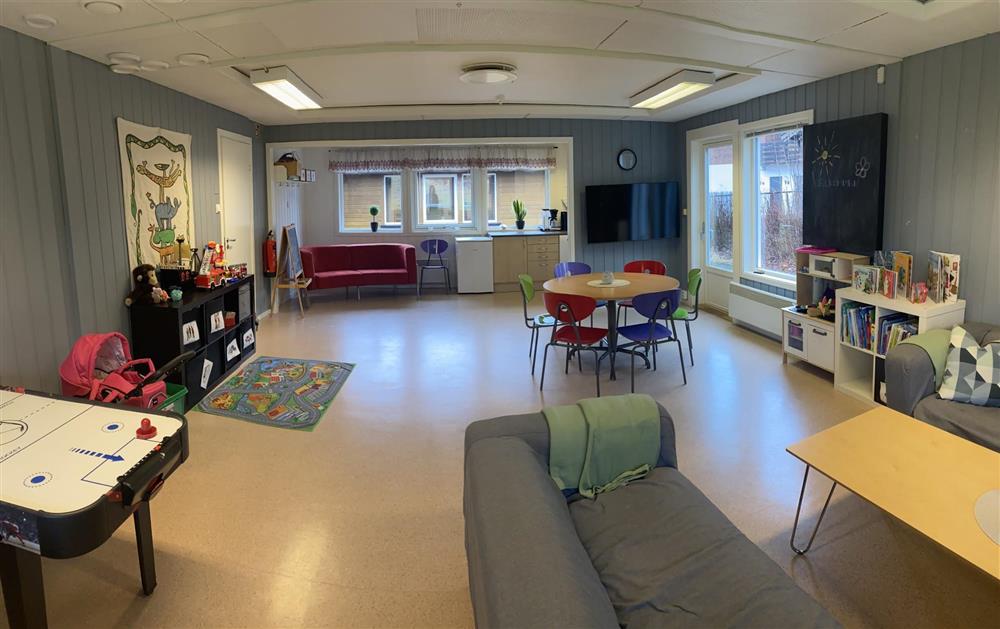 Fra samværslokalet i Askim - Klikk for stort bilde